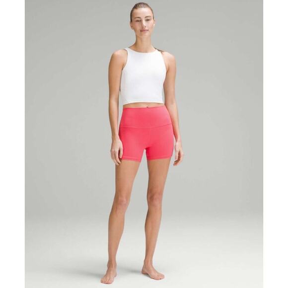 lululemon athletica Pants - lululemon pink align high rise shorts - size 8, 4"